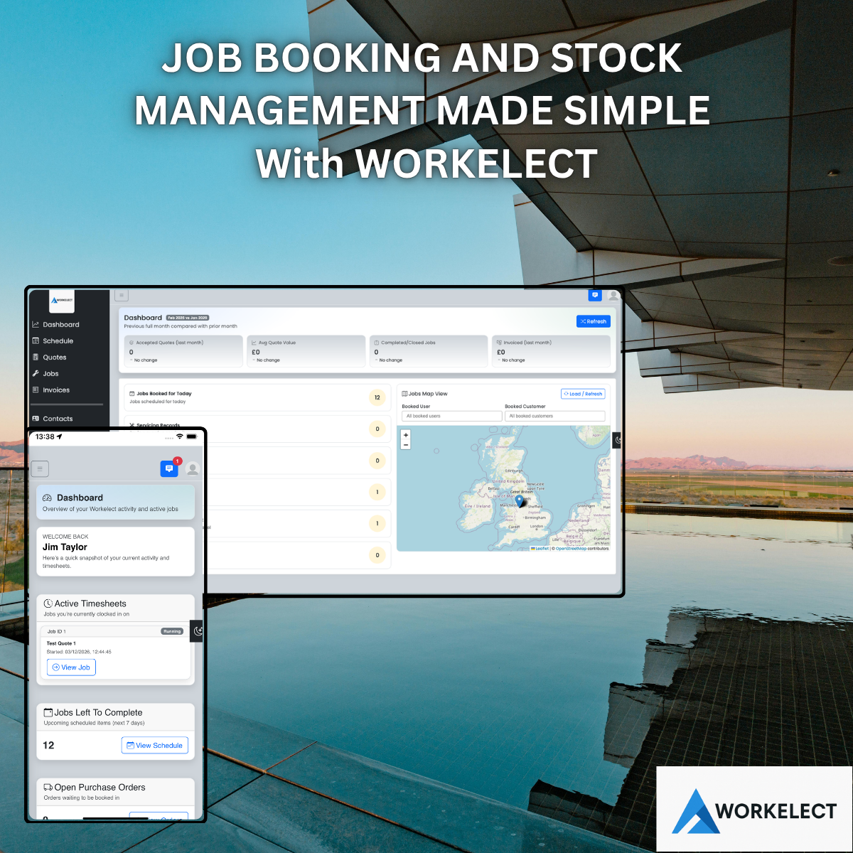 Pool & Spa job booking and stock management